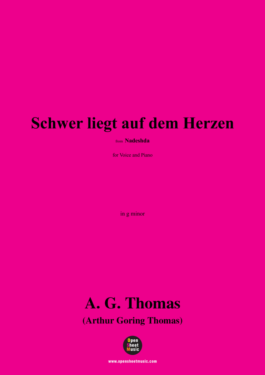 A. G. Thomas-Schwer liegt auf dem Herzen,from Nadeshda,in g minor image number null