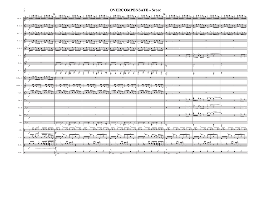 Overcompensate Marching Band scores gallery preview page 2