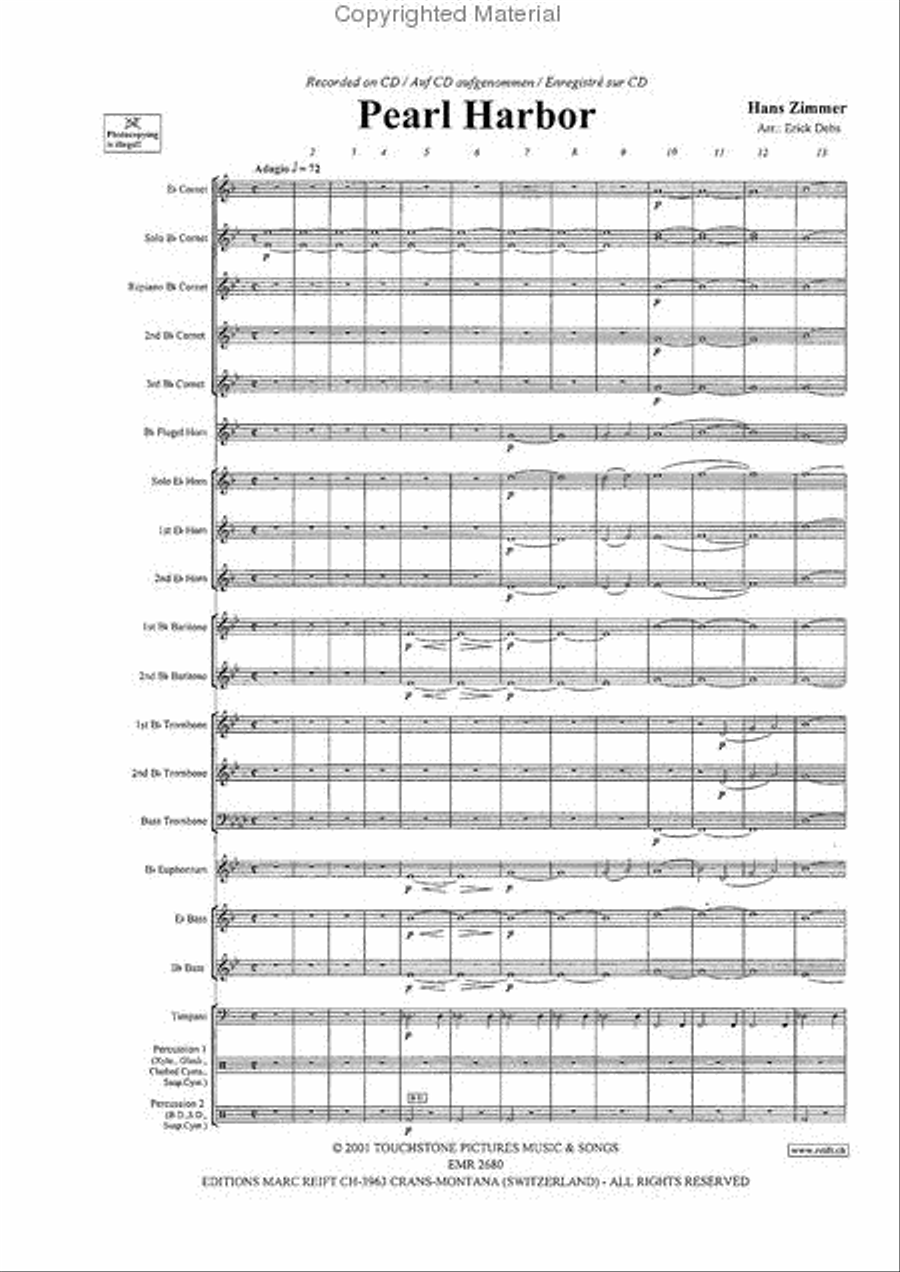 Pearl Harbor Brass Band scores gallery preview page 3