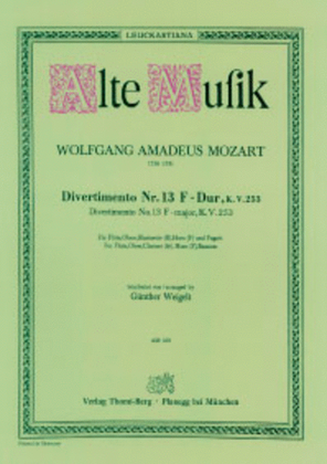 Book cover for Divertimento Nr. 13