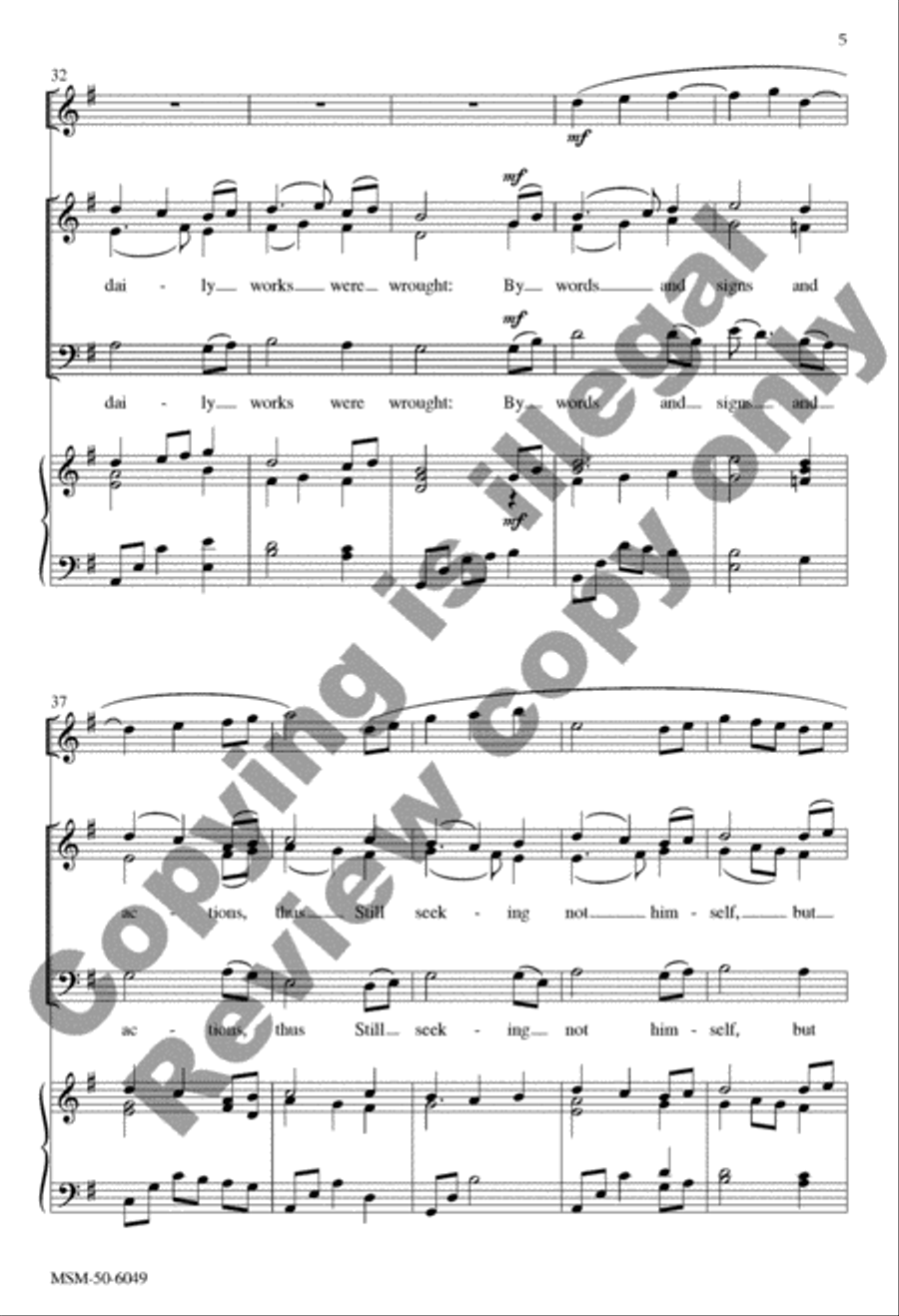 O Love, How Deep, How Broad, How High 4-Part scores gallery preview page 14