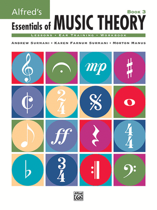 Book cover for Alfred's Essentials of Music Theory, Book 3
