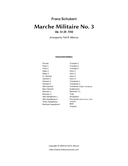 Marche Militaire No. 3 image number null
