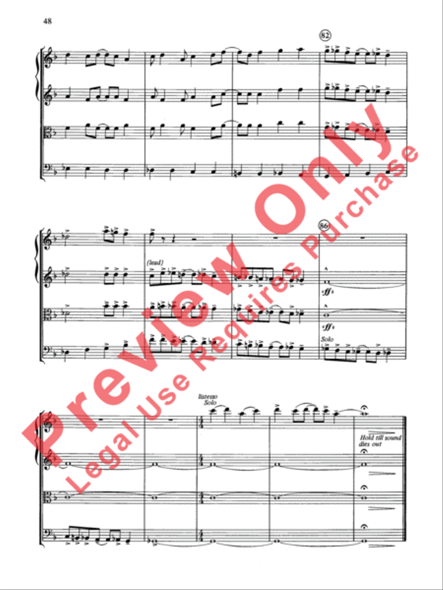 Cole Porter (Classic String Quartets) String Quartet scores gallery preview page 49