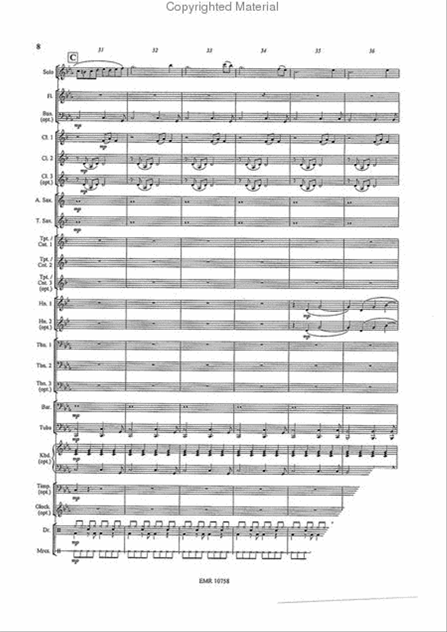 El Condor Pasa Concert Band scores gallery preview page 8