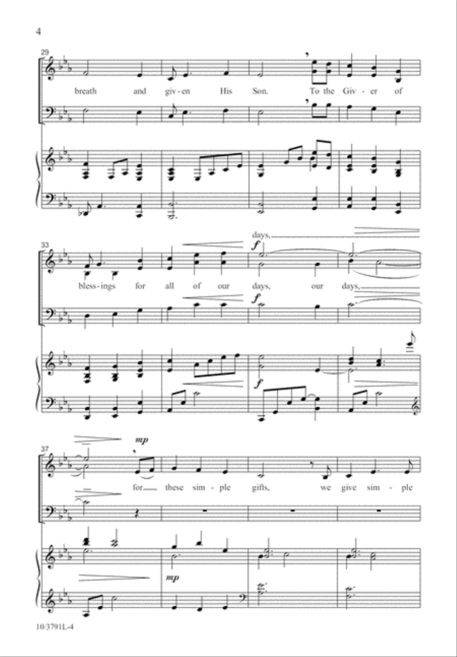 Simple Praise 3-Part scores gallery preview page 5