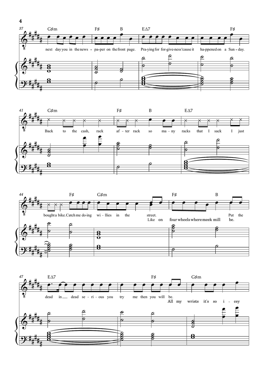Empty Out Your Pockets Piano, Vocal scores gallery preview page 4