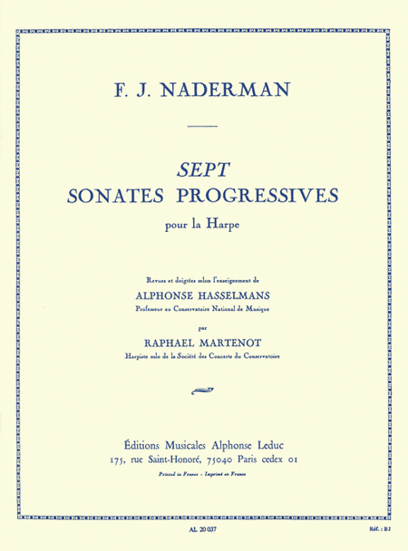 Sept Sonates Progressives pour la Harpe