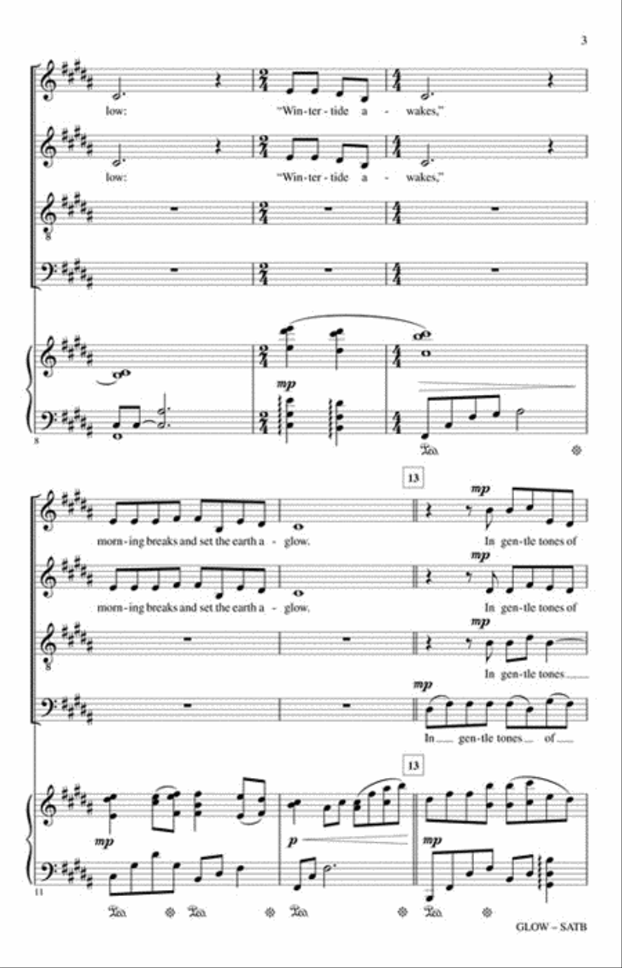 Glow Glow 4-Part scores gallery preview page 3
