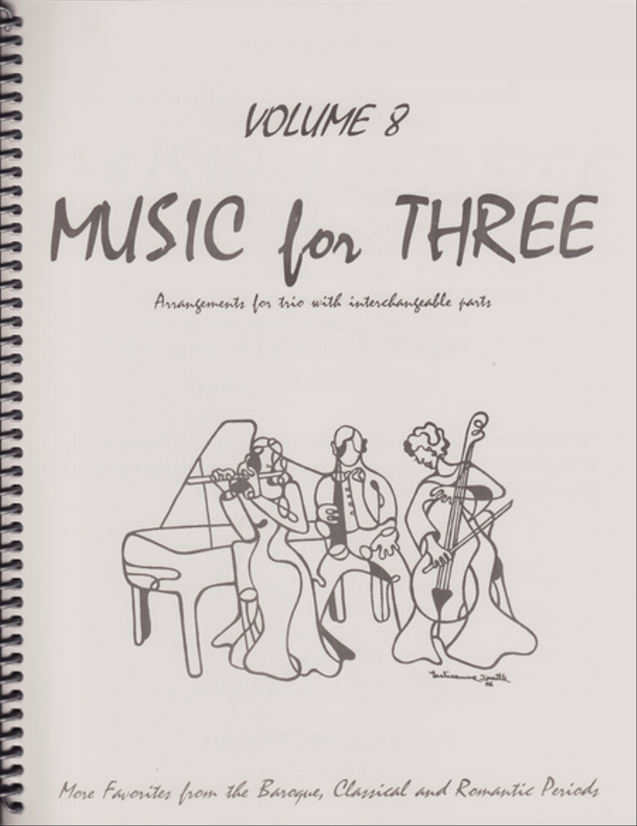 Music for Three, Volume 8, Part 2 - Flute/Oboe/Violin Flute scores gallery preview page 1