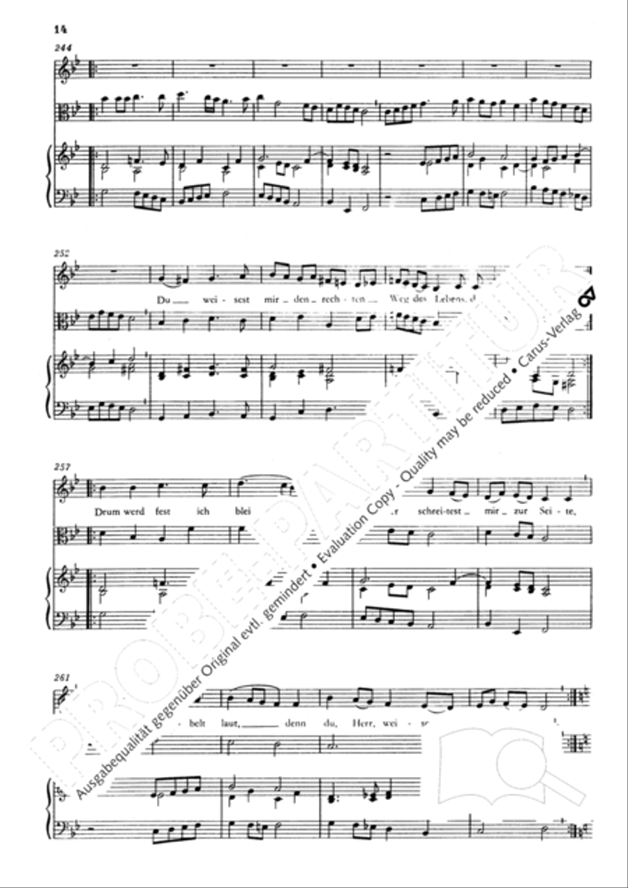 O mein Gott, du meine Hoffnung Alto Voice scores gallery preview page 15