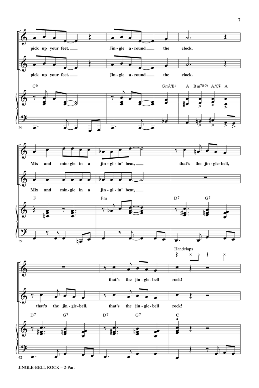 Jingle Bell Rock Jingle Bell Rock 2-Part scores gallery preview page 5