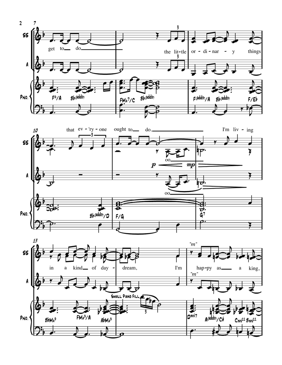 The Very Thought Of You SSA scores gallery preview page 3