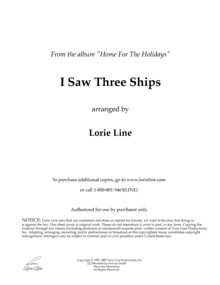 I Saw Three Ships (from Home For The Holidays) image number null