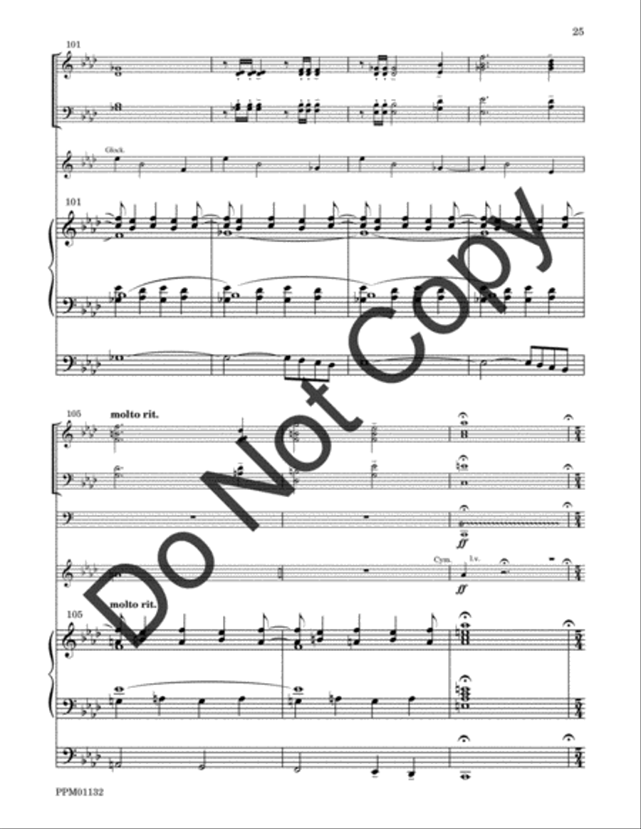 Cortege: Intrada, Arioso, Finale Percussion scores gallery preview page 52