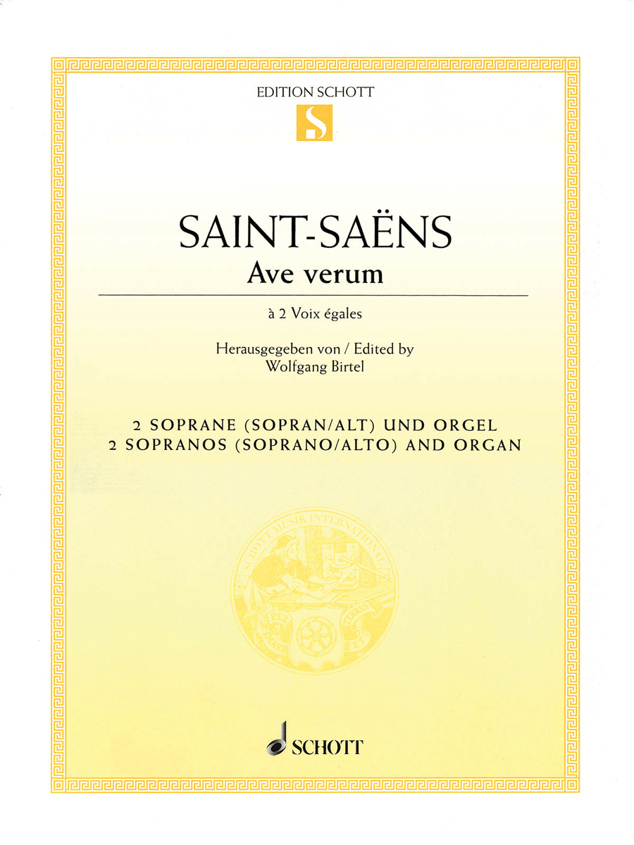 Ave Verum Soprano Voice - Sheet Music