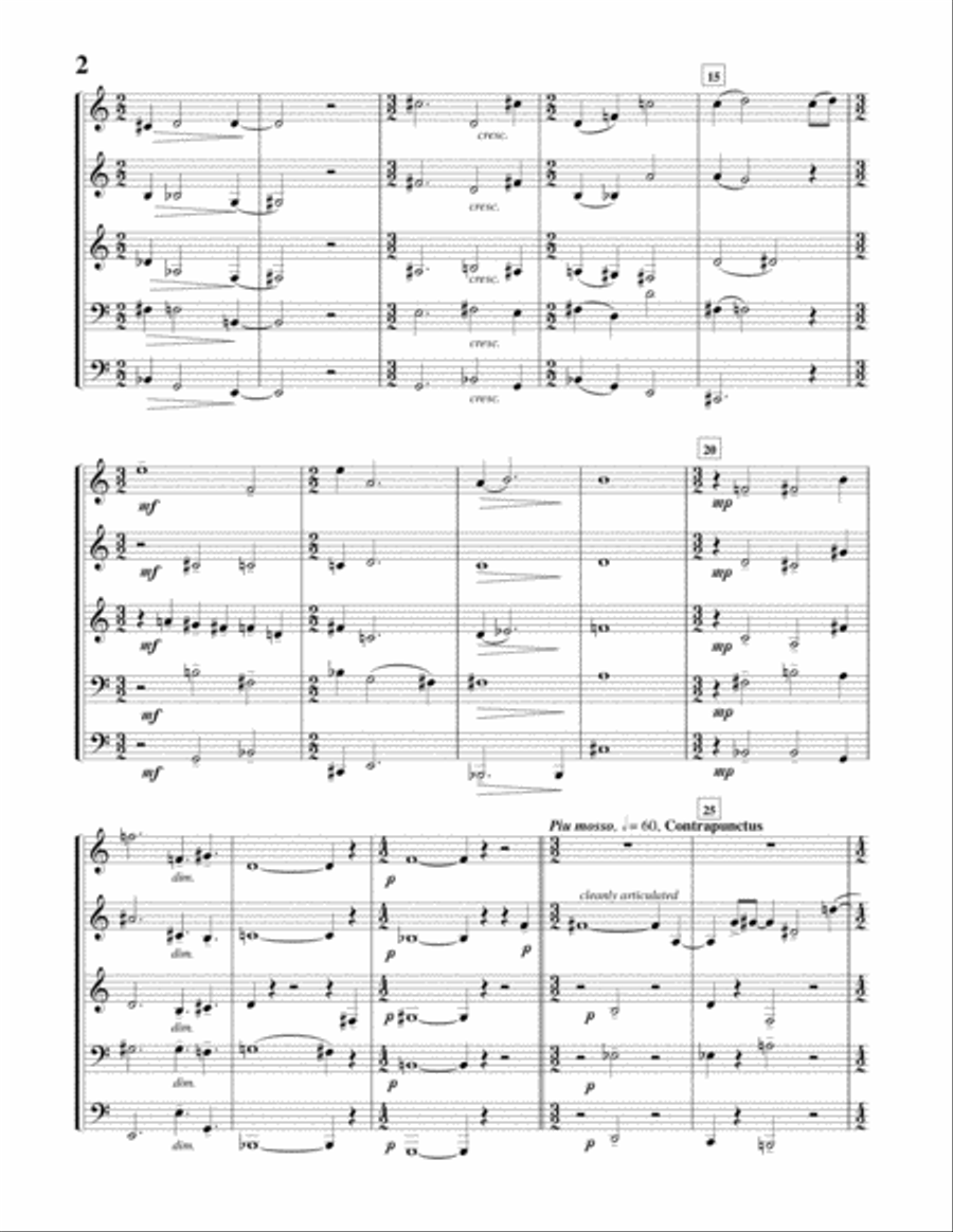 [Fennelly] Velvet and Spice Brass Ensemble scores gallery preview page 4