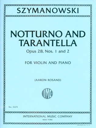 Book cover for Notturno And Tarantella, Op. 28, Nos. 1 And 2