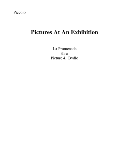 Pictures At An Exhibition 1st Promenade thru Picture 4