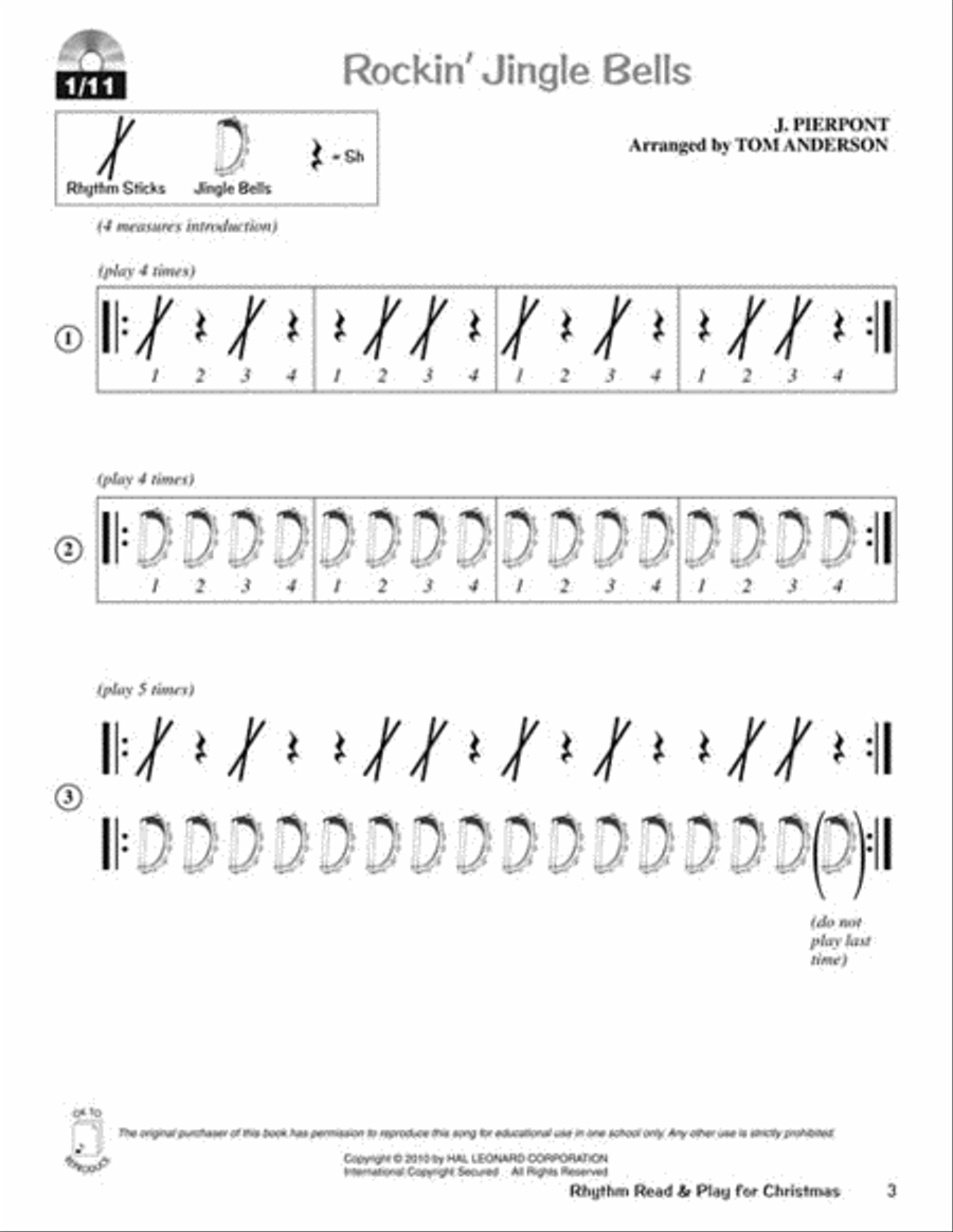 Rhythm Read & Play for Christmas Choir scores gallery preview page 3