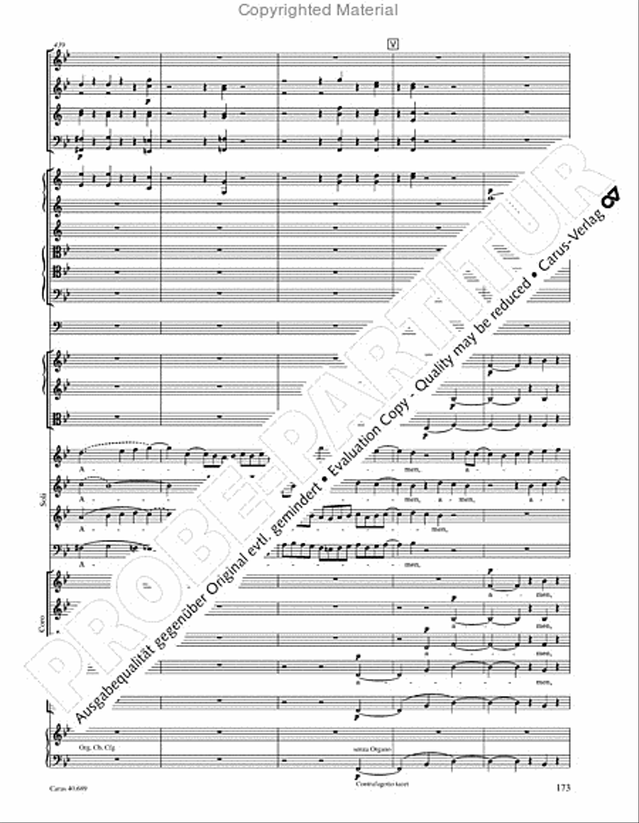 Missa solemnis Missa solemnis 4-Part scores gallery preview page 189