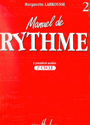 Book cover for Manuel de rythme - Volume 2