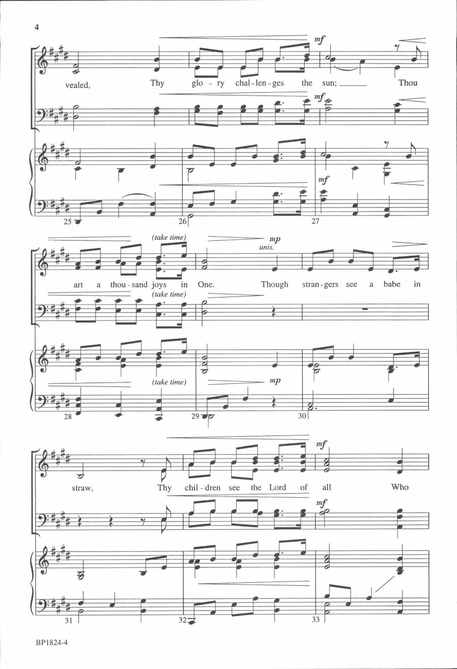 A Cradle Carol A Cradle Carol 4-Part scores gallery preview page 4