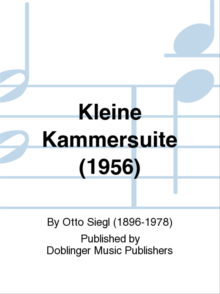Kleine Kammersuite (1956) Violin scores gallery preview page 1