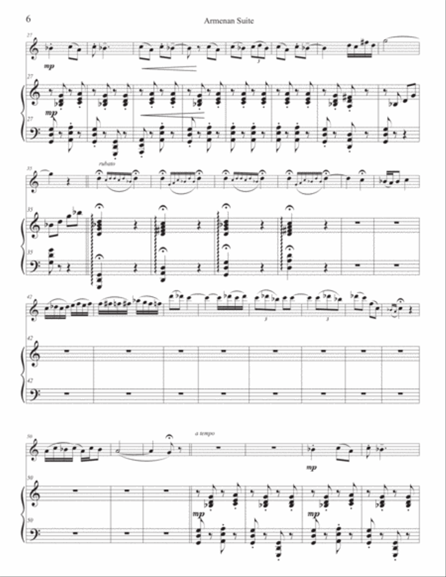 Armenian Suite: Alfred Surenyan Chamber Music scores gallery preview page 6