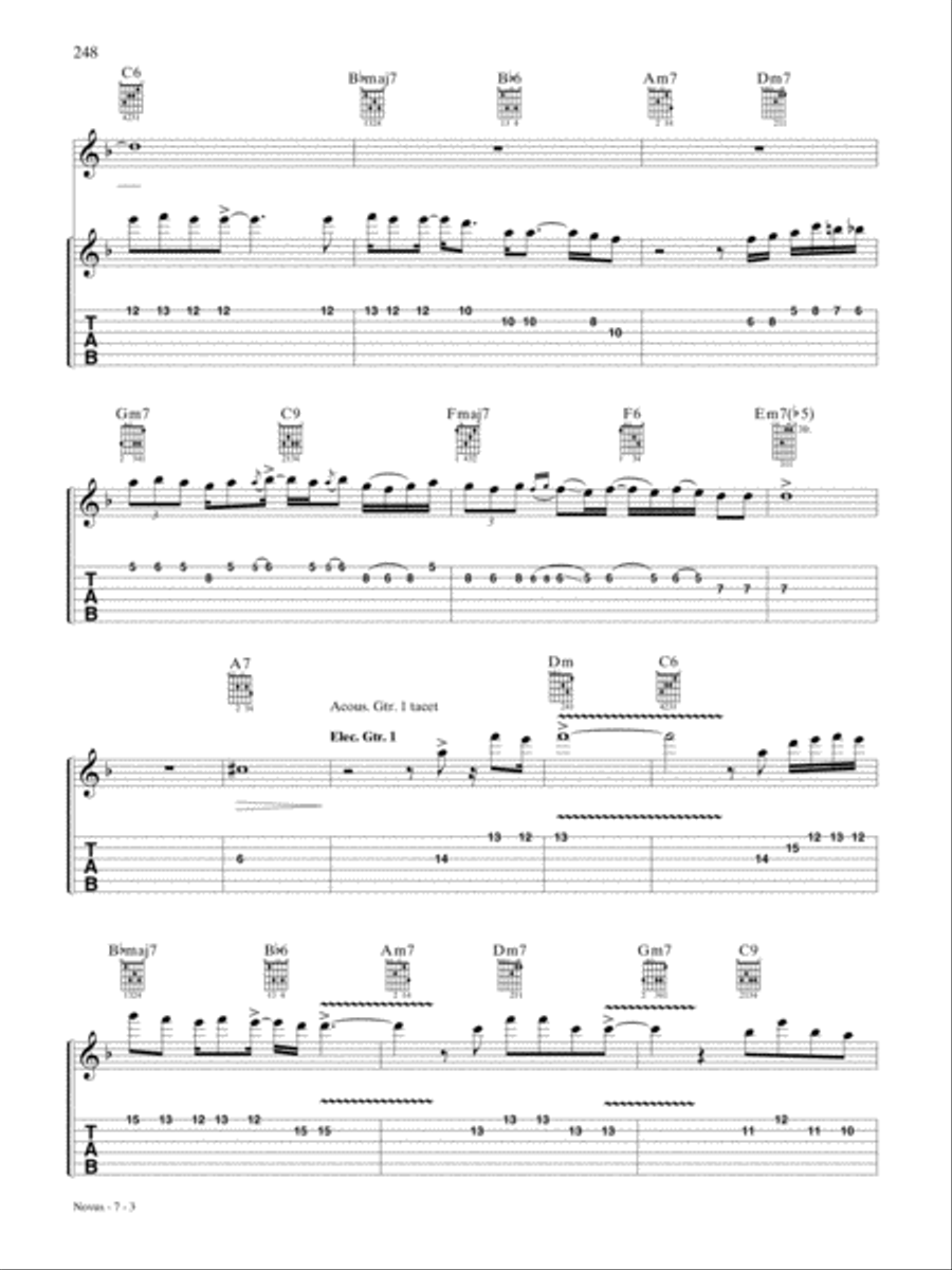 Novus Novus Guitar Tablature scores gallery preview page 3