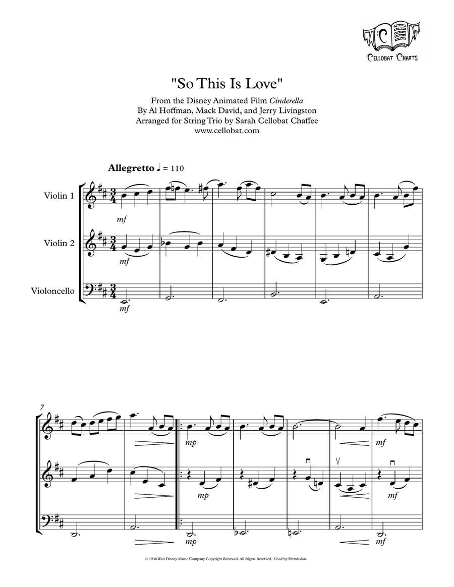 So This Is Love String Trio scores gallery preview page 1