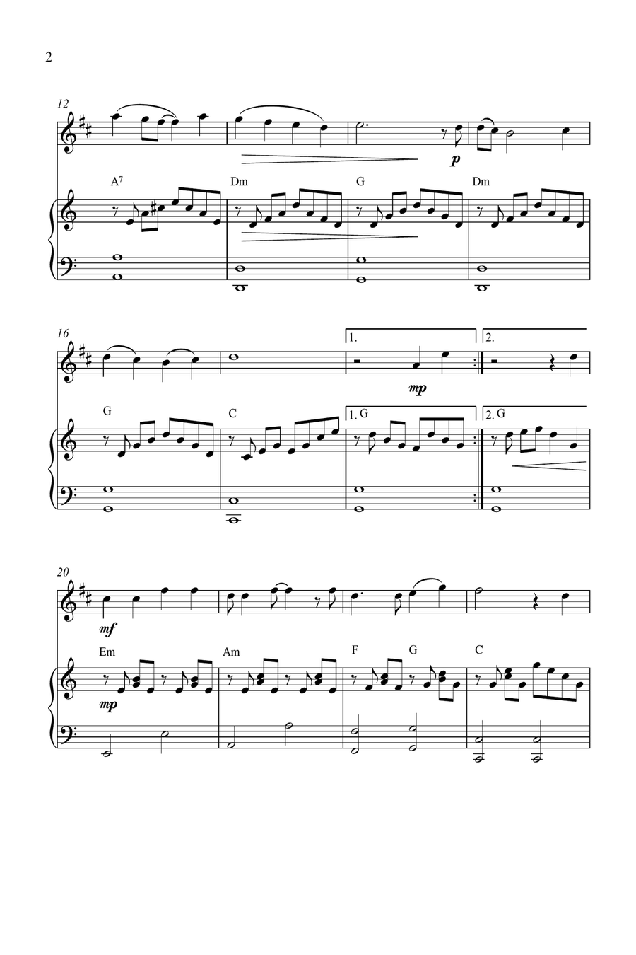 Perhaps Love Tenor Saxophone scores gallery preview page 2