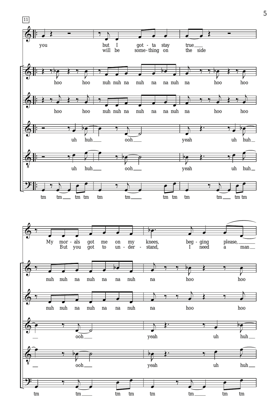 Mercy Mercy 4-Part scores gallery preview page 3