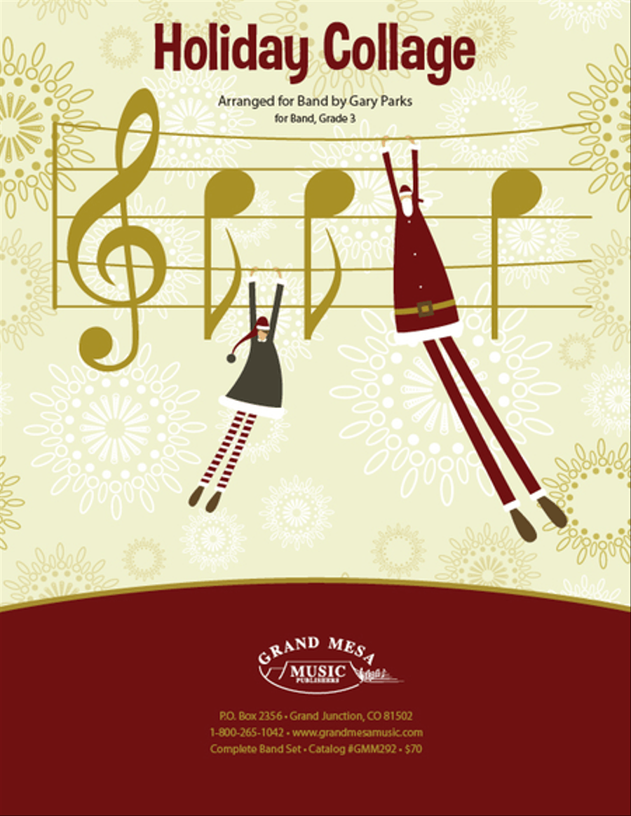 Holiday Collage Holiday Collage Concert Band scores gallery preview page 1