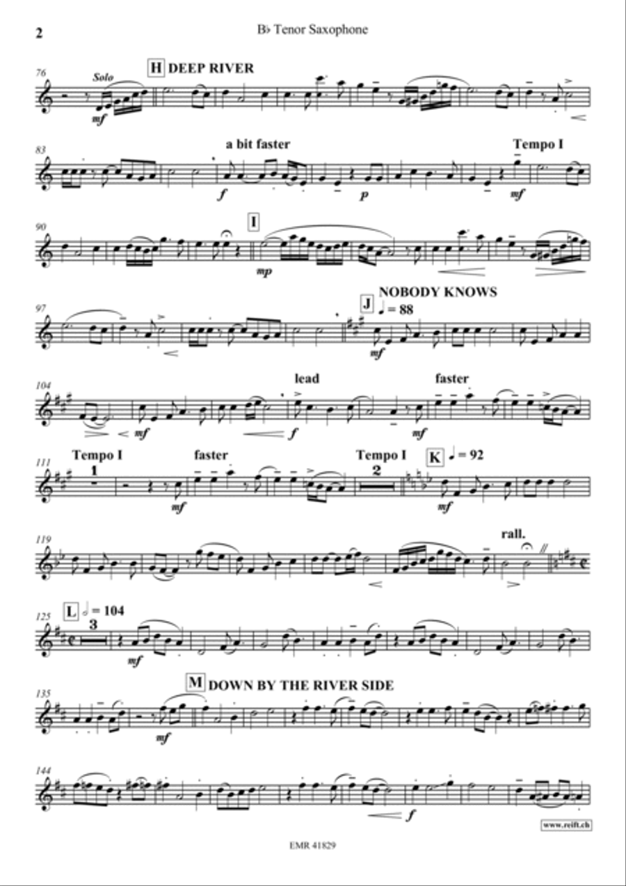Fascinatin' Gospels Tenor Saxophone scores gallery preview page 3