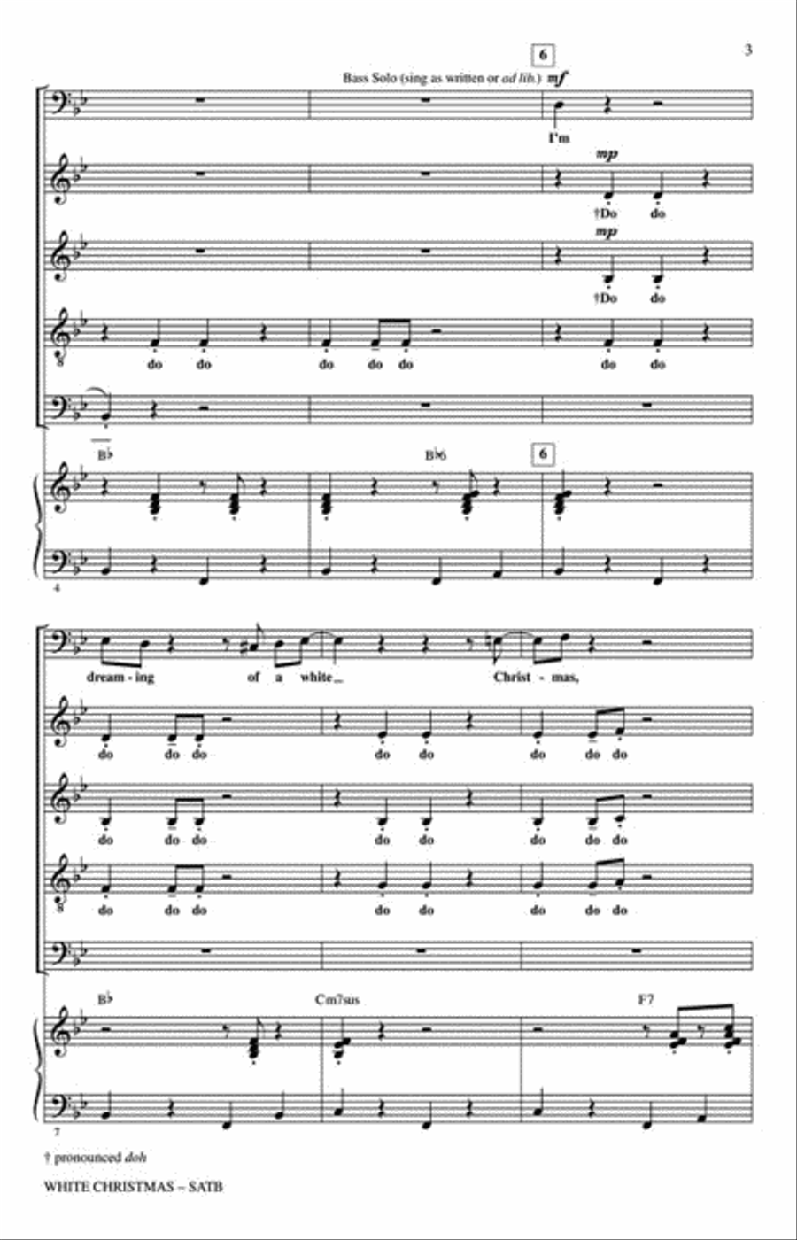 White Christmas White Christmas 4-Part scores gallery preview page 3