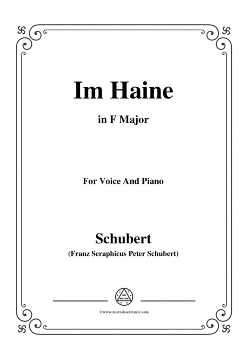 Schubert-Im Haine,Op.56 No.3,in F Major,for Voice&Piano image number null