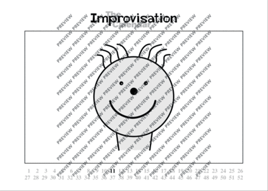 Improvisation Calendar Score scores gallery preview page 16