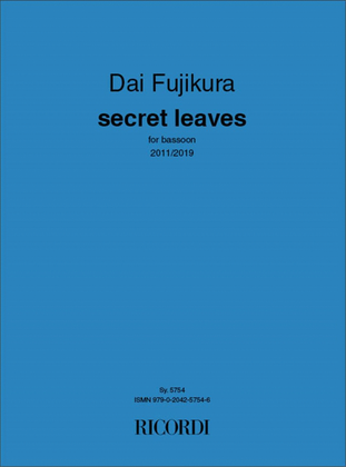 Book cover for secret leaves