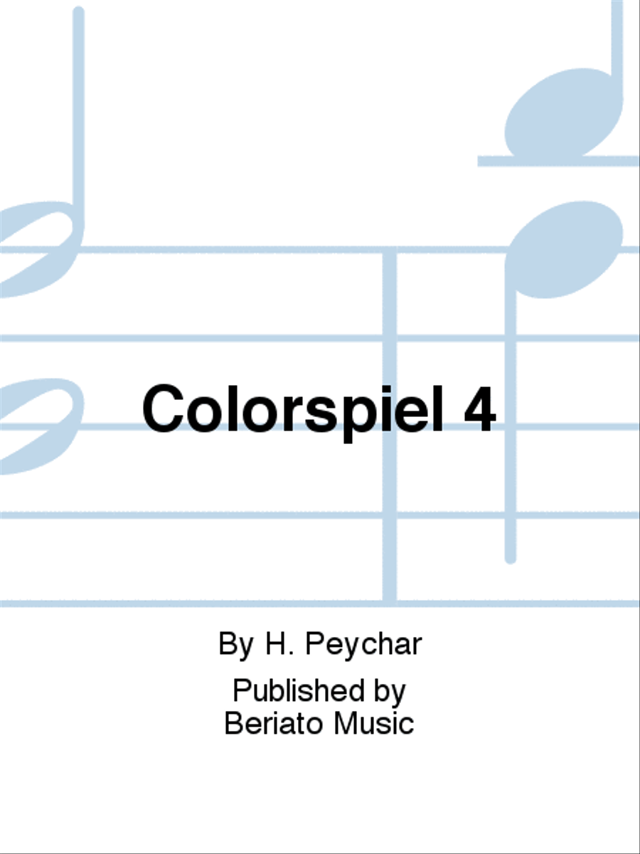 Colorspiel 4 Colorspiel 4 Organ scores gallery preview page 1