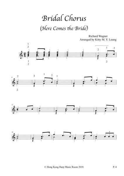 Two Wedding March Songs - 12 String Harp image number null