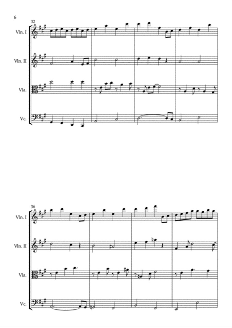 The day I met you for string quartet String Quartet scores gallery preview page 5