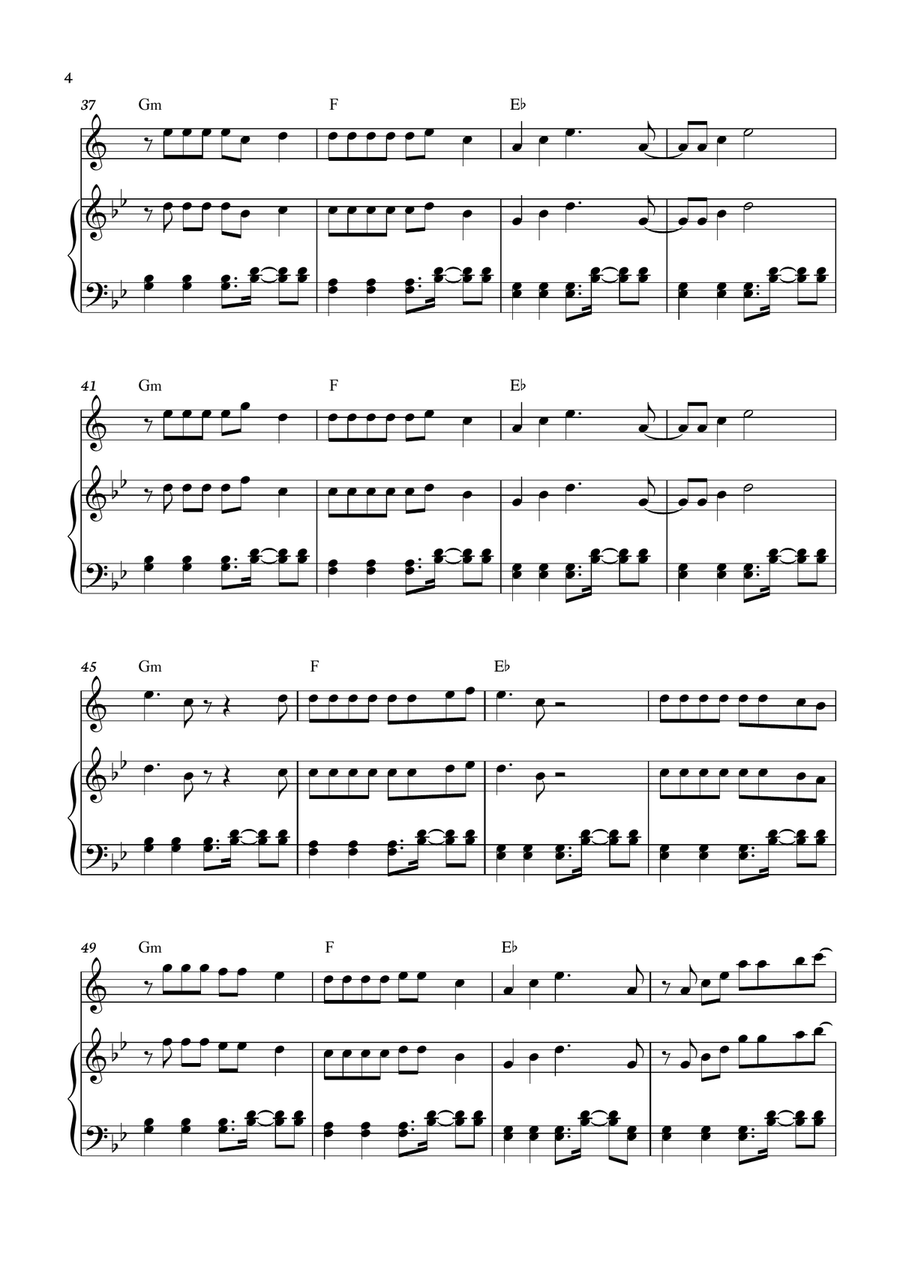 Dj Got Us Fallin' In Love Tenor Saxophone scores gallery preview page 4