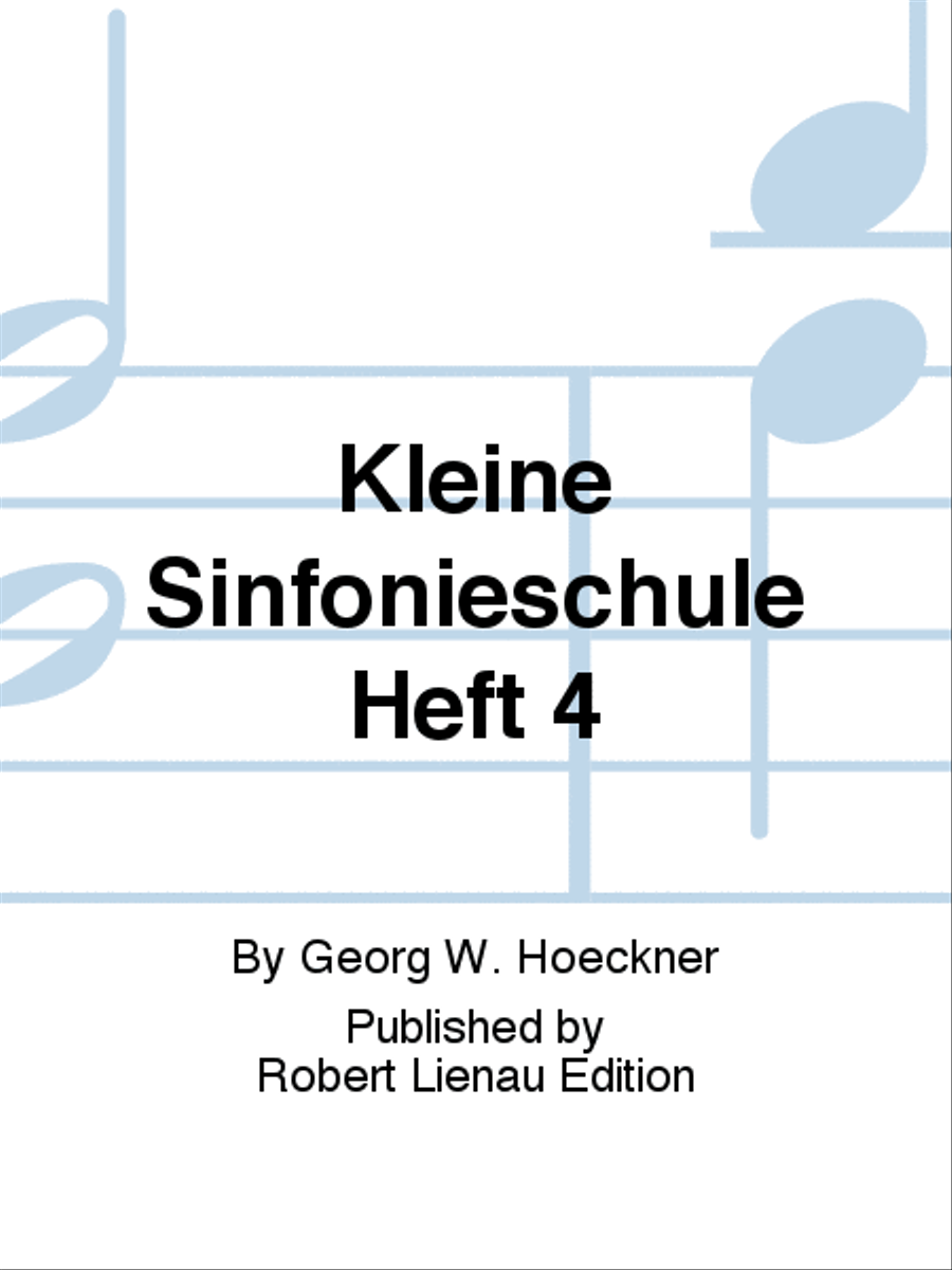 Kleine Sinfonieschule Heft 4 String Orchestra scores gallery preview page 1