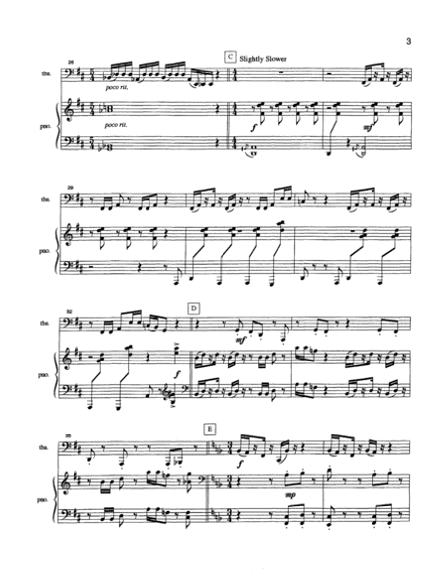 Showdown! Showdown! Tuba scores gallery preview page 4