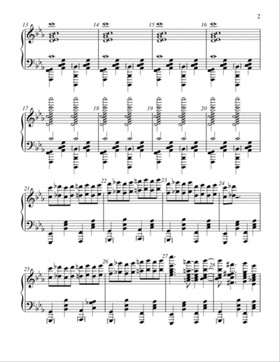 Powerhouse - Score Only Handbell Choir scores gallery preview page 2