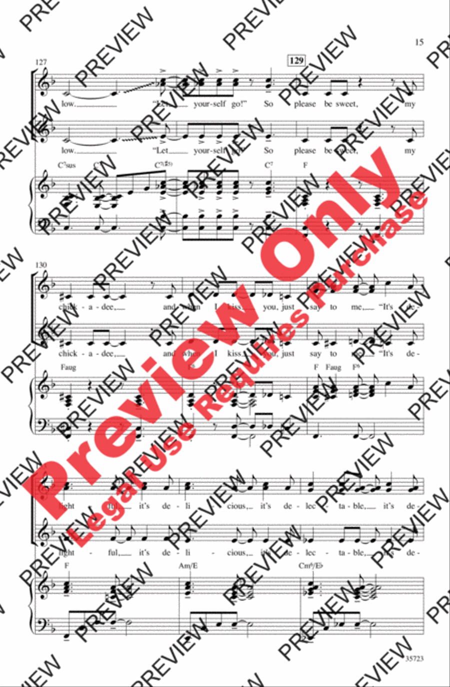 Let's Fall in Love Let's Fall in Love Women's Choir scores gallery preview page 15