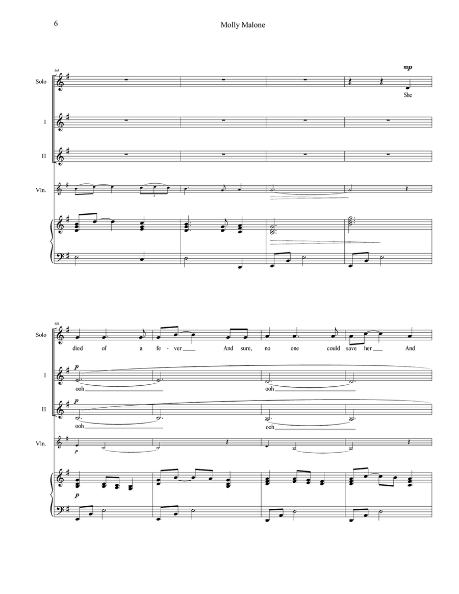 Molly Malone (Two-Part) 2-Part scores gallery preview page 6
