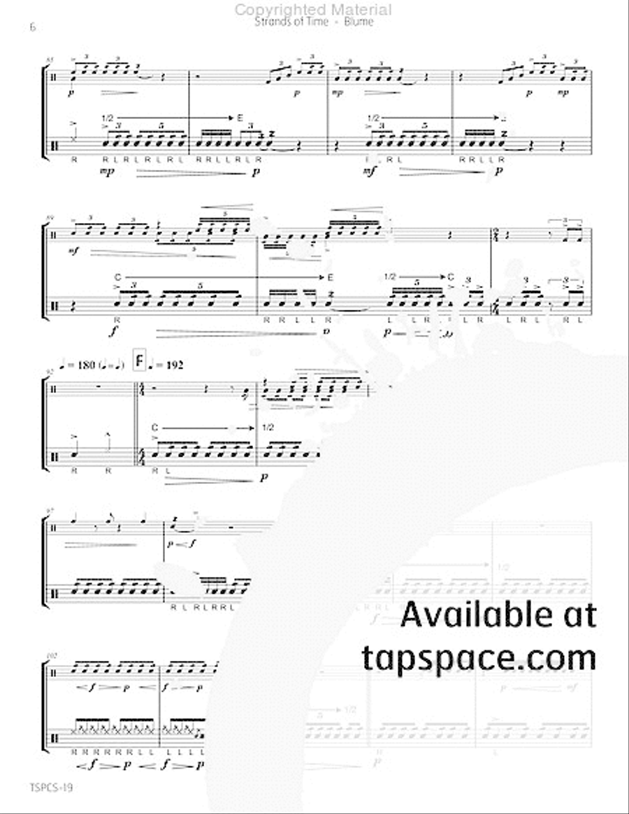 Strands of Time Percussion scores gallery preview page 11