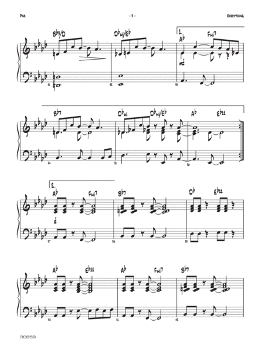 Everything: Piano Accompaniment Jazz Ensemble scores gallery preview page 3